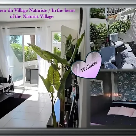 Villa L'Hyliadenna Avec Jardin - Parking Prive - Au Coeur Du Village Naturiste, Naturabeach Heliopolis - Plage A Pied *